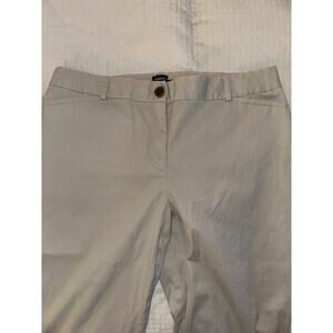 Talbots Size 14P The Perfect Crop Pant in Light Khaki EUC